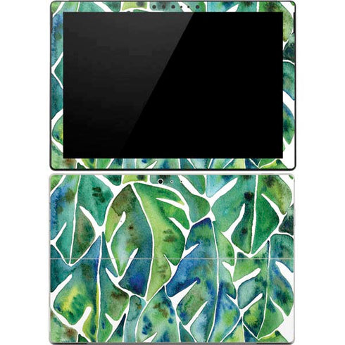 Cat Coq Tropical Leaves Surface Pro 4 Skin